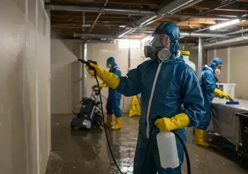 Basement Sanitization and Antimicrobial Treatment process in Pleasant Hill, MO